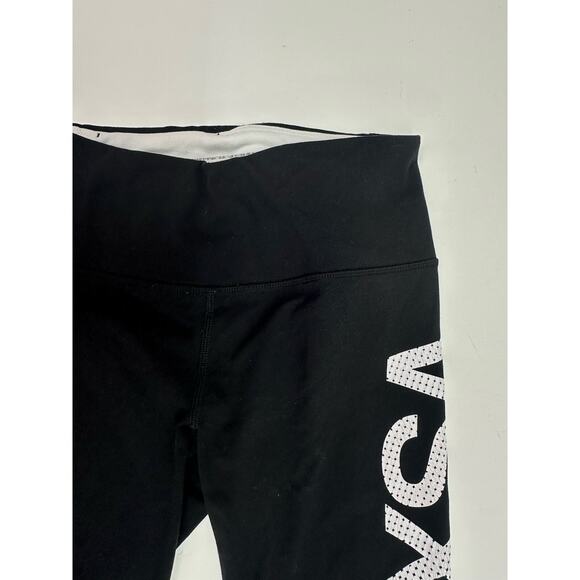 Victorias Secret Sport Womens Leggings Size XS Black Knockout Capri Logo - Picture 3 of 12